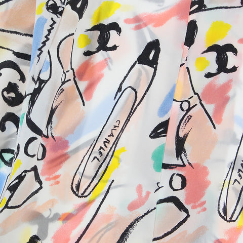 Chanel chanel tout-over motif ruban de ruban de soie