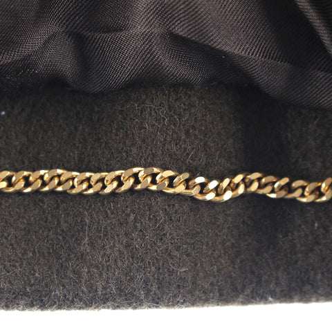 Chanel Gripore Button Wollmantel Vintage Jacke braune EIT0542P6504
