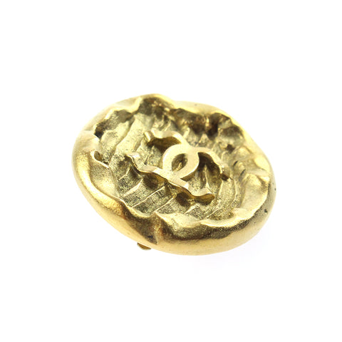 Chanel Coco Mark Round 94A Vintage Earrings Gold eit0569P7755