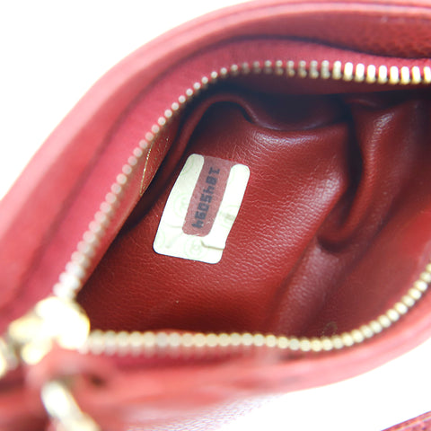 Chanel Caviar Hauttasche Taillenbeutel Leder rot P9558