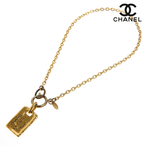 シャネル CHANEL ロゴ プレート ヴィンテージ　31.RUE CAMBON ネックレス ゴールド eit0139P9973