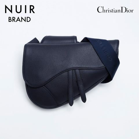 クリスチャンディオール Christian Dior サドルバッグ Homme オム レザー ショルダーバッグ ネイビー WS10005 – NUIR  VINTAGE