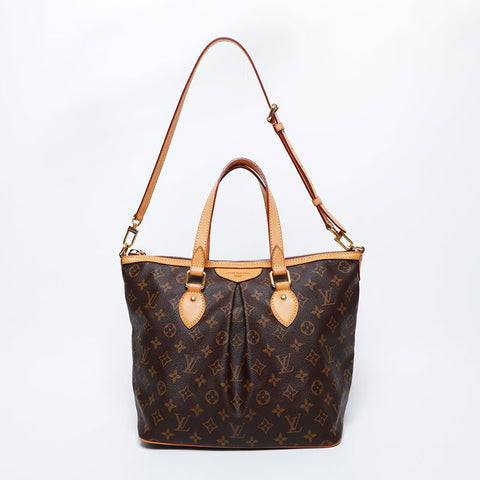 ルイ・ヴィトン LOUIS VUITTON モノグラム パレルモ PM SR1103 トートバッグ ブラウン WS10008