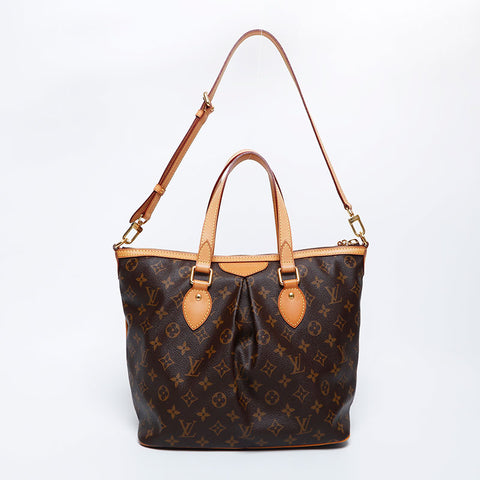 ルイ・ヴィトン LOUIS VUITTON モノグラム パレルモ PM SR1103 トートバッグ ブラウン WS10008