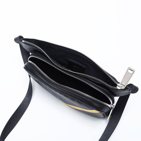 Fendi diagonale Zucca -Umhängetasche grau WS10014