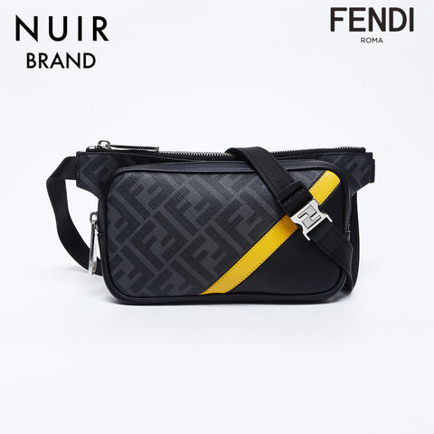 フェンディ FENDI ダイアゴナル ズッカ ショルダーバッグ グレー WS10014