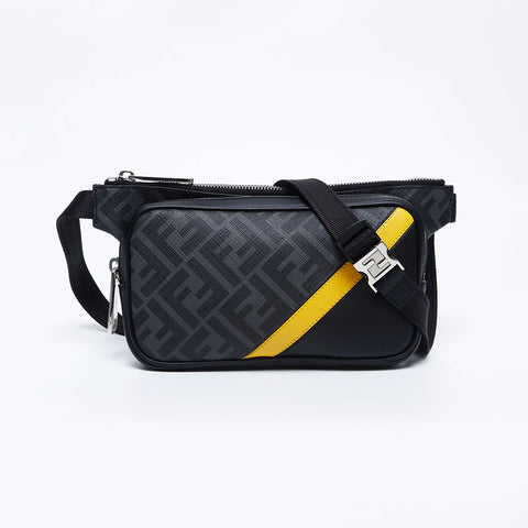 Fendi diagonale Zucca -Umhängetasche grau WS10014