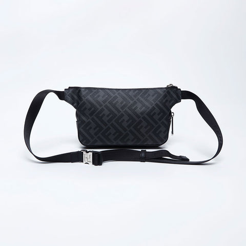 Fendi diagonale Zucca -Umhängetasche grau WS10014