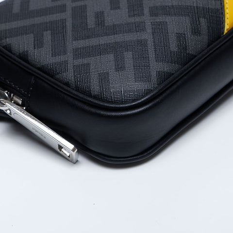 Fendi diagonale Zucca -Umhängetasche grau WS10014