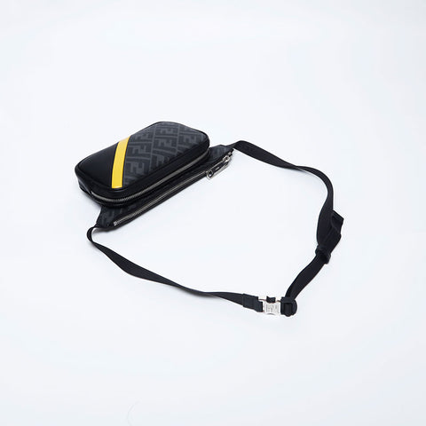 Fendi diagonale Zucca -Umhängetasche grau WS10014