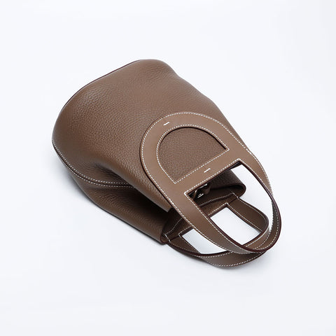 HERMES B-Stempel in der Schleife Handtasche Braun WS10018