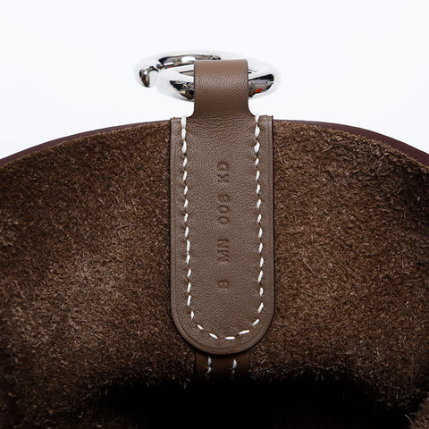 HERMES B-Stempel in der Schleife Handtasche Braun WS10018