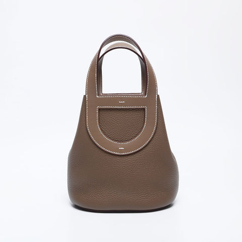 HERMES B-Stempel in der Schleife Handtasche Braun WS10018
