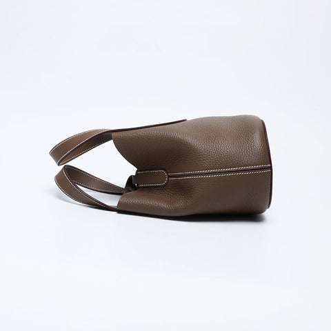 Hermes Hermes B in der Schleifenhandtasche Brown WS10018 eingraviert