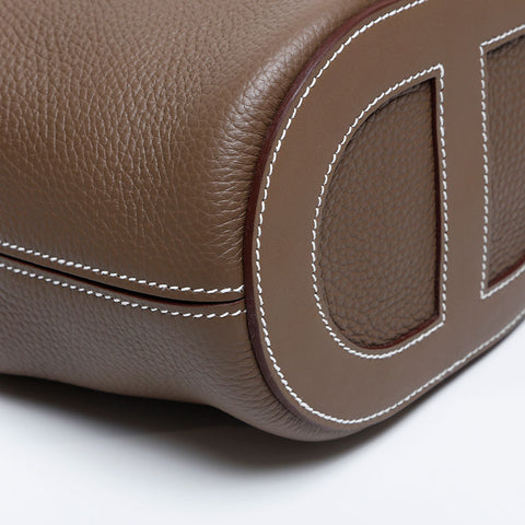 Hermes Hermes B in der Schleifenhandtasche Brown WS10018 eingraviert