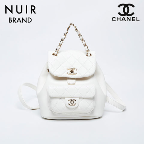 chanel duma mini backpack Chanel CHANEL Duma Mini Backpack Backpack/Daypack White WS10020 – NUIR VINTAGE