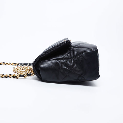 Chanel CHANEL 28th CHANEL 19 Shoulder Bag Black WS10021
