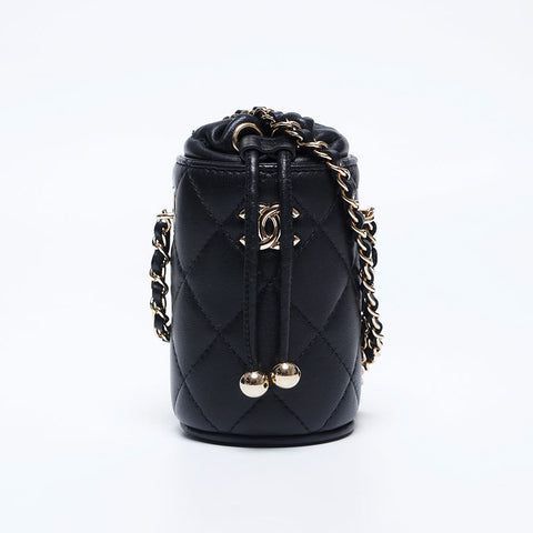 CHANEL No. 31 Lambskin Mini Bag Shoulder Bag black WS10023