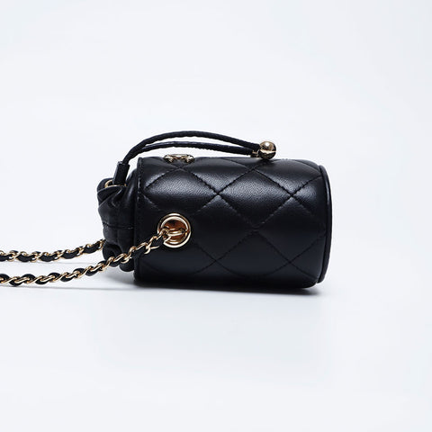 CHANEL No. 31 Lambskin Mini Bag Shoulder Bag black WS10023