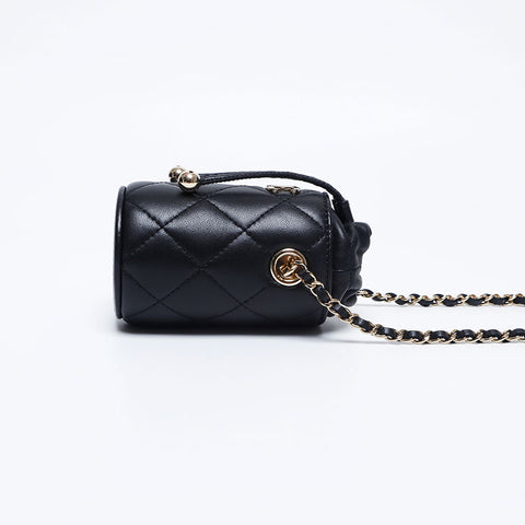 CHANEL Nr. 31 Lammfell Mini Bag Umhängetasche schwarz WS10023
