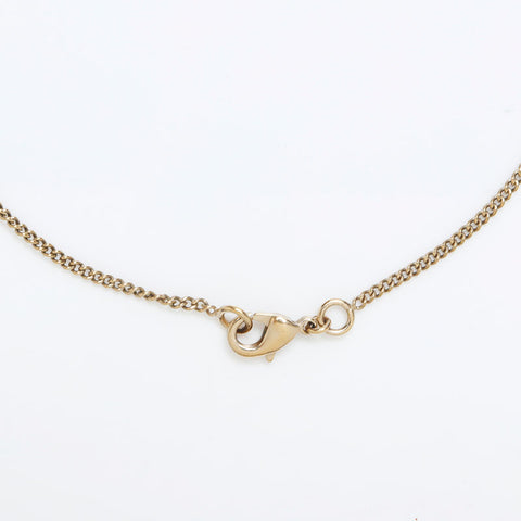 CHANEL B16 Rhinestone COCO Mark Necklace gold WS10036