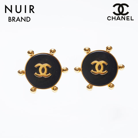 CHANEL 90's COCO Mark Earring gold WS10044