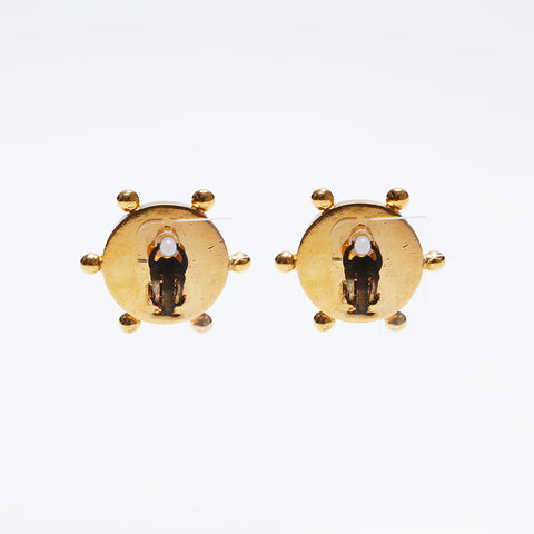 CHANEL 90's COCO Mark Earring gold WS10044