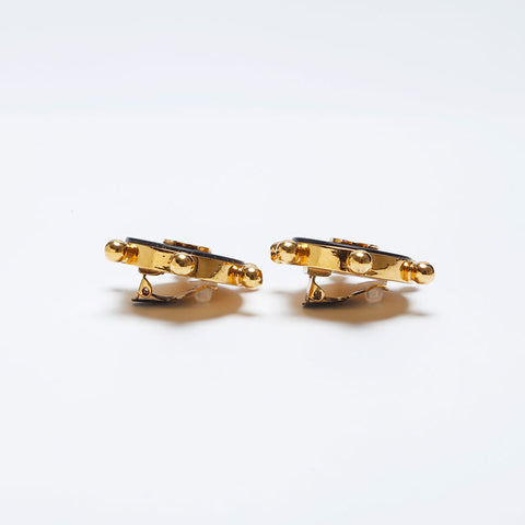 CHANEL 90's COCO Mark Earring gold WS10044