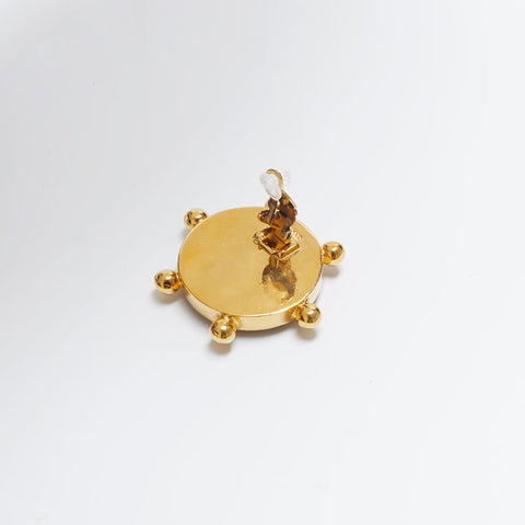 CHANEL 90's COCO Mark Earring gold WS10044