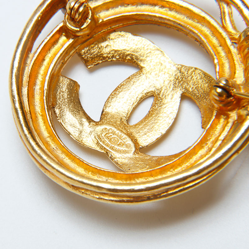 【美品】シャネル 94P ココマーク ブローチ レディース シャネル CHANEL 94P ココマーク ブローチ ゴールド WS10047