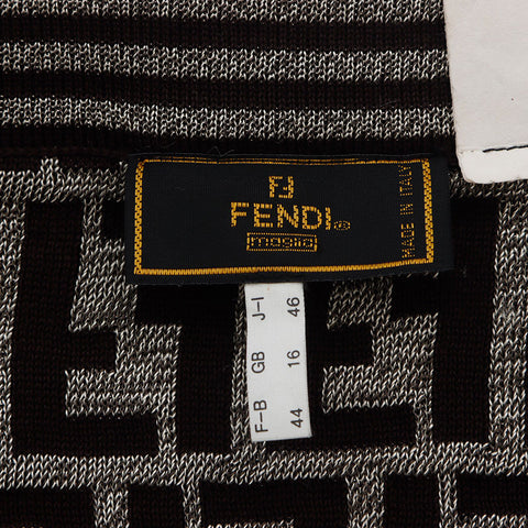 フェンディ FENDI 42 ズッカ柄 スカート ブラウン WS10052