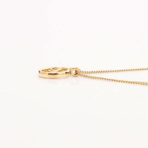 Christian Dior CD logo Necklace gold WS10086