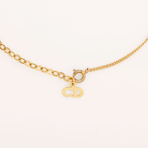 Christian Dior CD logo Necklace gold WS10086