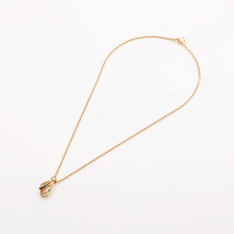 Christian Dior Rhinestone Necklace gold WS10089