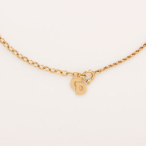 Christian Dior Rhingestone Collier Gold WS10089