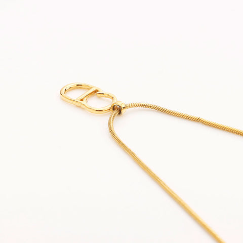 Christian Dior CD Collier Logo Gold WS10096