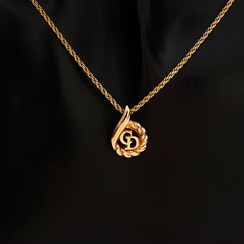 Christian Dior CD Collier Logo Gold WS10097