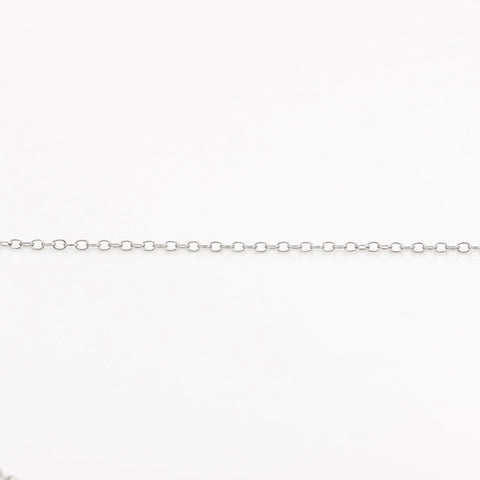 Christian Dior Logo heart Necklace Silver WS10102