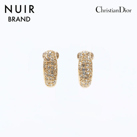 クリスチャンディオール Christian Dior ヴィンテージ ラインストーン イヤリング ゴールド WS10126 – NUIR VINTAGE