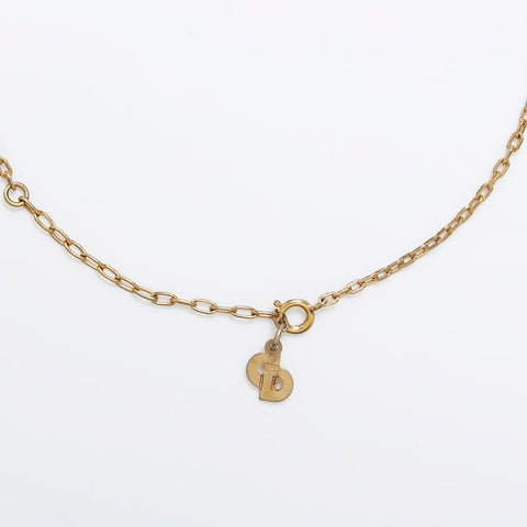 Christian Dior Vintage CD Collier Logo Gold WS10134