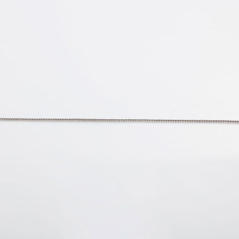 Christian Dior Vintage Heart Charm Necklace Silver WS10135