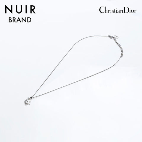 クリスチャンディオール Christian Dior ヴィンテージ ネックレス シルバー WS10136