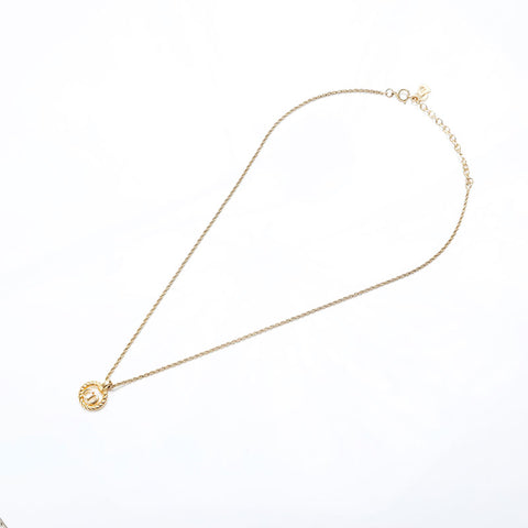 Christian Dior Vintage CD Collier Logo Gold WS10141