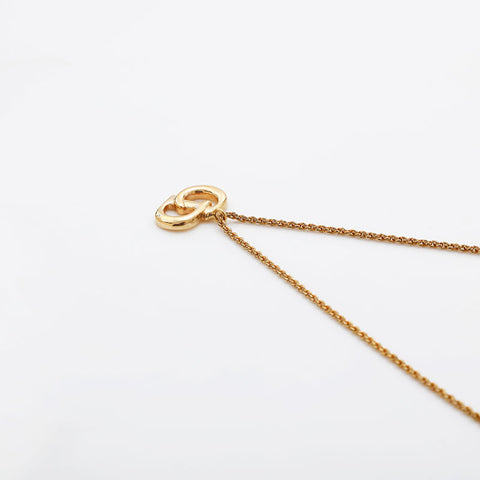 Christian Dior vintage cd logo Necklace gold WS10142