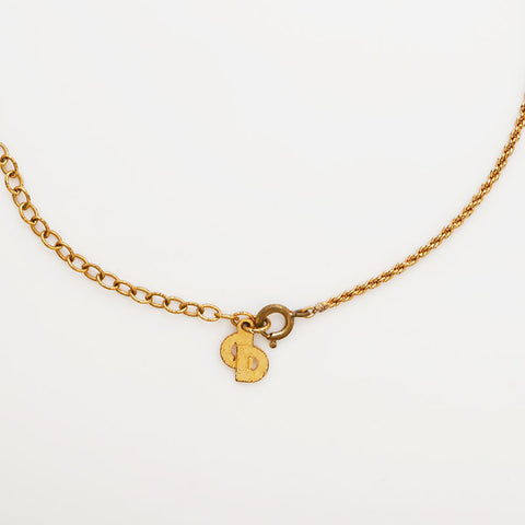Christian Dior vintage cd logo Necklace gold WS10142