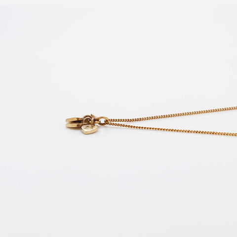 Christian Dior Vintage Heart Collier Gold WS10143