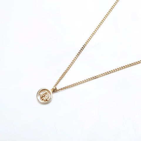 Christian Dior Vintage CD Collier Logo Gold WS10150