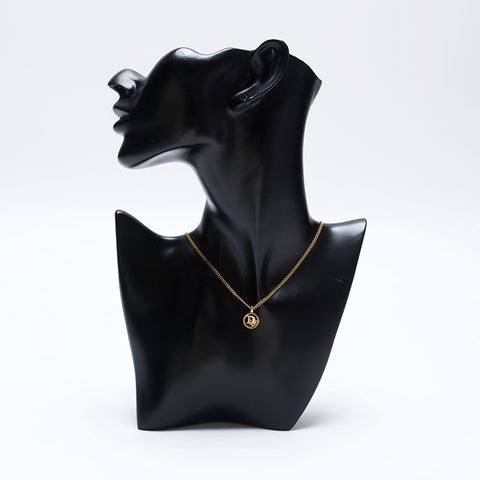 Christian Dior vintage cd logo Necklace gold WS10150