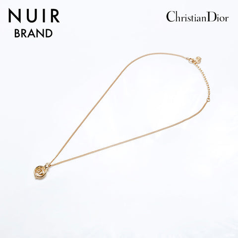 クリスチャンディオール Christian Dior ヴィンテージ CDロゴ ネックレス ゴールド WS10154