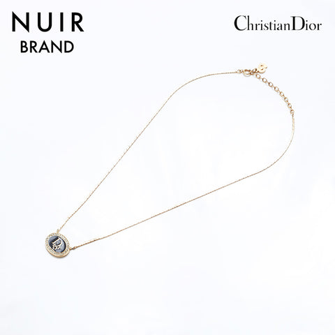 クリスチャンディオール Christian Dior ヴィンテージ ラインストーン ネックレス ゴールド WS10155